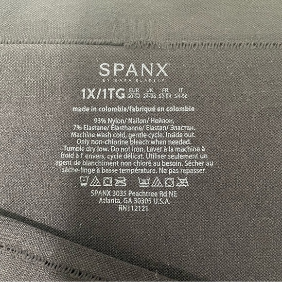SPANX Look At Me Now High Waisted Seamless Leggings Black Athleisure Comfy XL - Picture 15 of 16